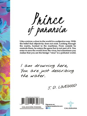 cover image of Prince of paranoia